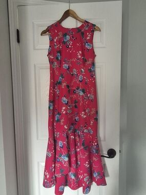 Calvin Klein Pink Floral Assymetrical Dress